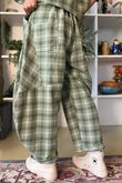 Patrick Plaid Brushed Cotton Barrel Pant Meadow